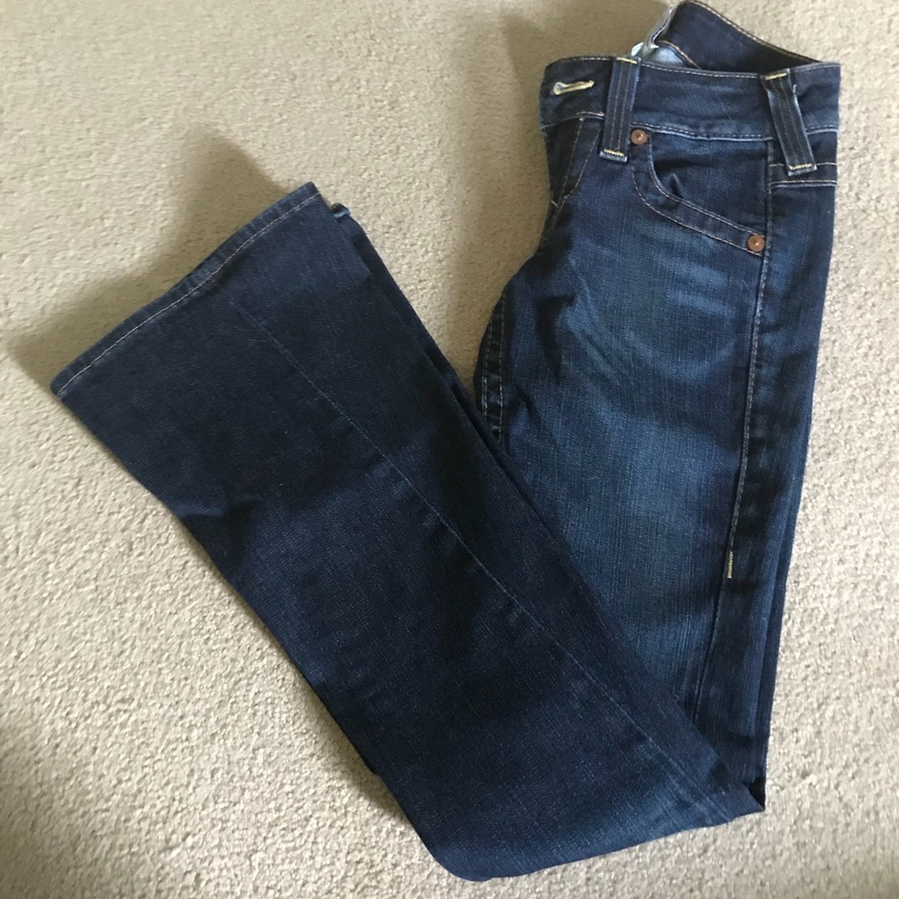 True Religion Twisted Flare Jeans 26x33!